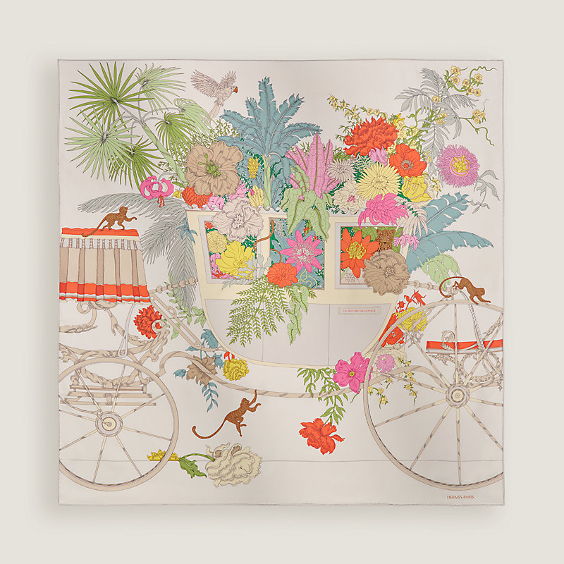 La Nature en Voyage scarf 90 | Hermès USA